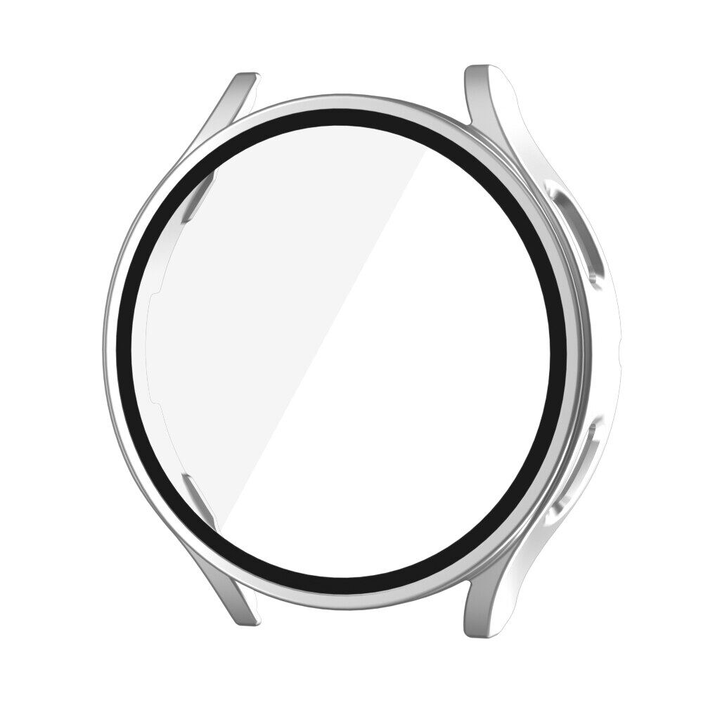 Glas + Hülle für Samsung Galaxy Watch 4 44 mm 40 mm Zubehör PC Rundum-Anti-Fall-Stoßstangenabdeckung + Displayschutzfolie Galaxy Watch 5