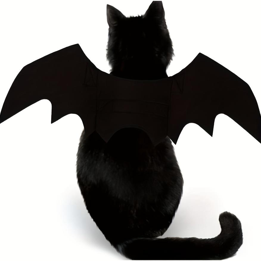 Pet Bat Wings Adjustable Costume, Soft Polyester Material, Cute Cosplay Outfit for Cats Small Dogs Halloween Party