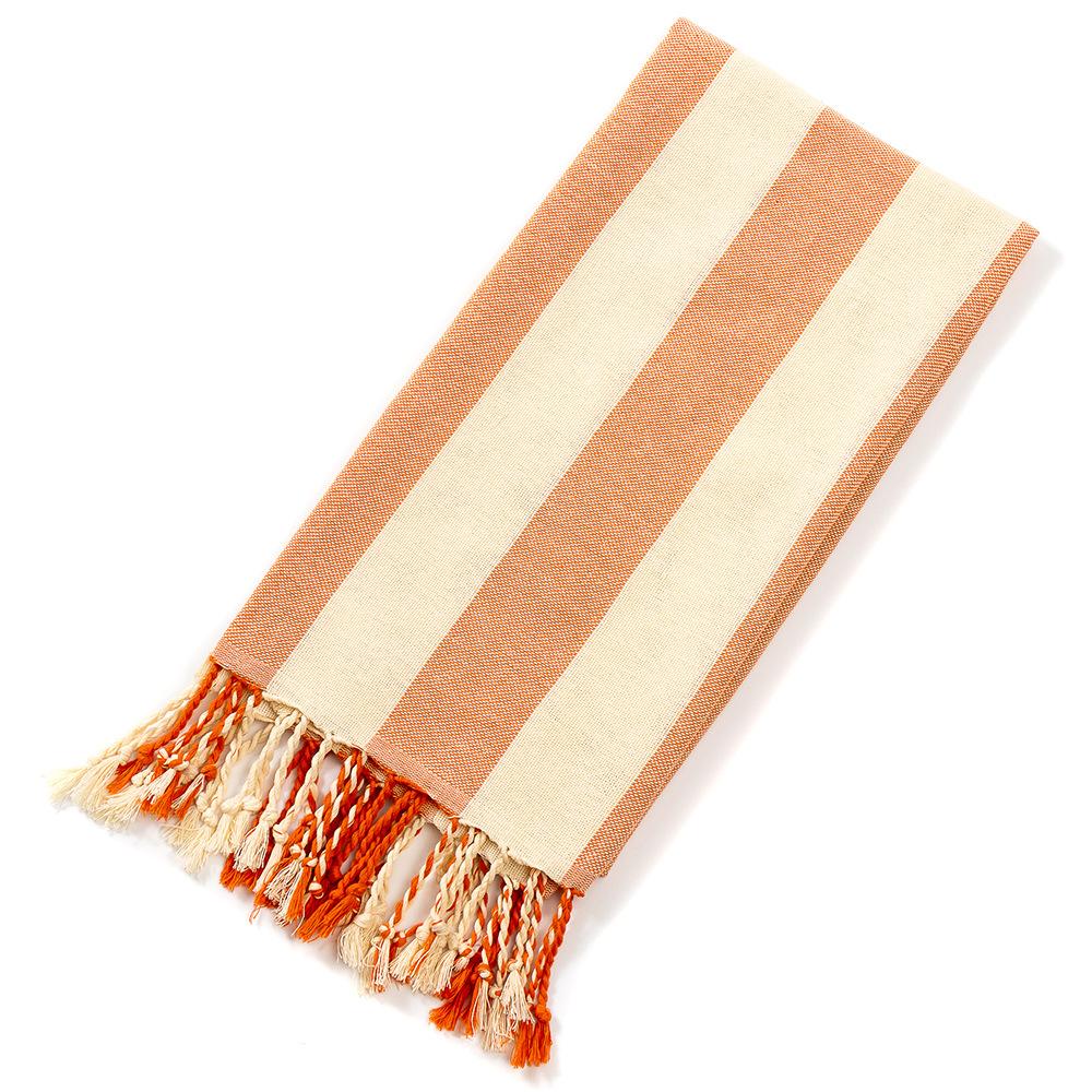 American Fringe Beach Towel Striped Turkish Quick Dry Bath Towel for Travel