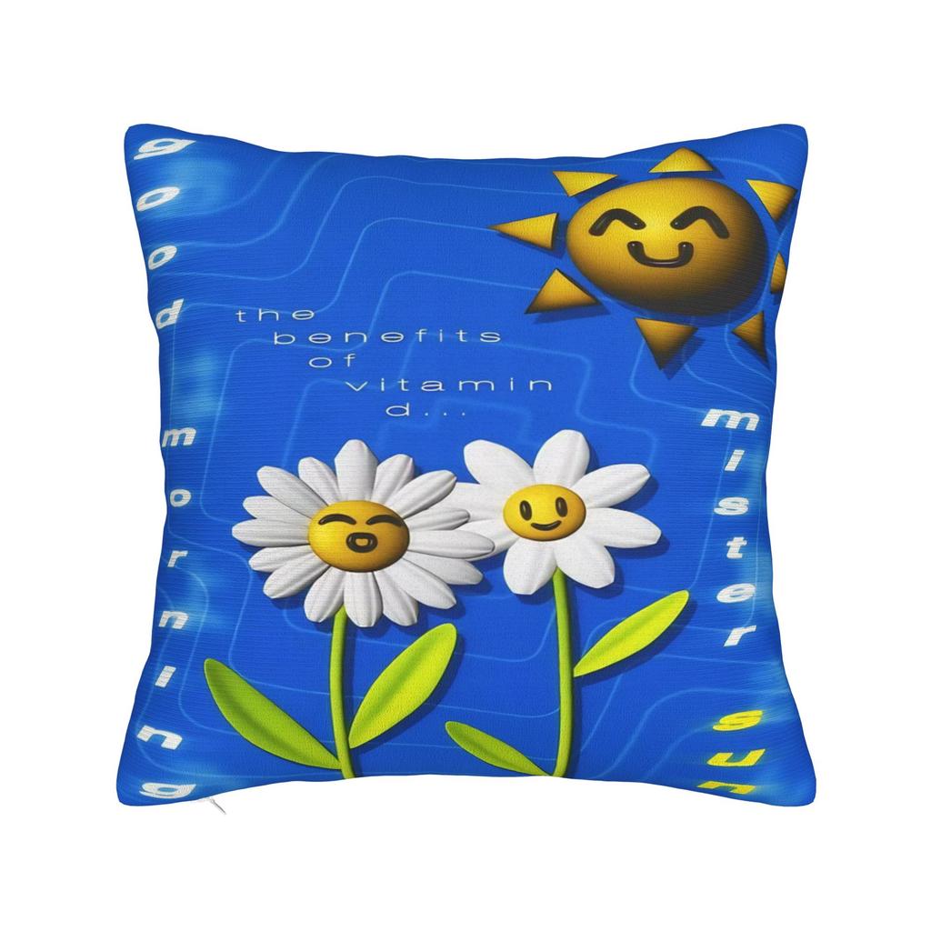Fish Meme Frutiger Aero Square Pillow Cases Cushion Covers Fashion Polyester Decorative Pillowcover for Sofa