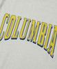 COLUMBIA UNIVERSITY Vtg Crack Logo S/S T-Shirts Oatmeal