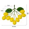 Handmade Artificial Lemons String Foam Elegant Simulation Lemon Branches DIY Lifelike Faux Lemon Home Table Party Decor