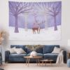 Deer Forest Tapestry Woodland Wall Hanging Nature Landscape Home Decor Bohemian Room Aesthetic Gift Vintage Cottagecore Tapestry