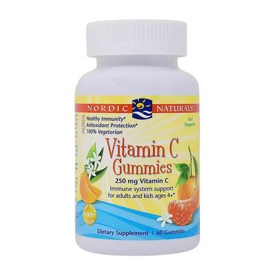 Vitamin C Gummies 250 Mg Tart Tangerine Taste, 60 Gummies