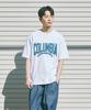 COLUMBIA UNIVERSITY Cu 80S Vintage Crack Logo S/S T-Shirts Light Melange