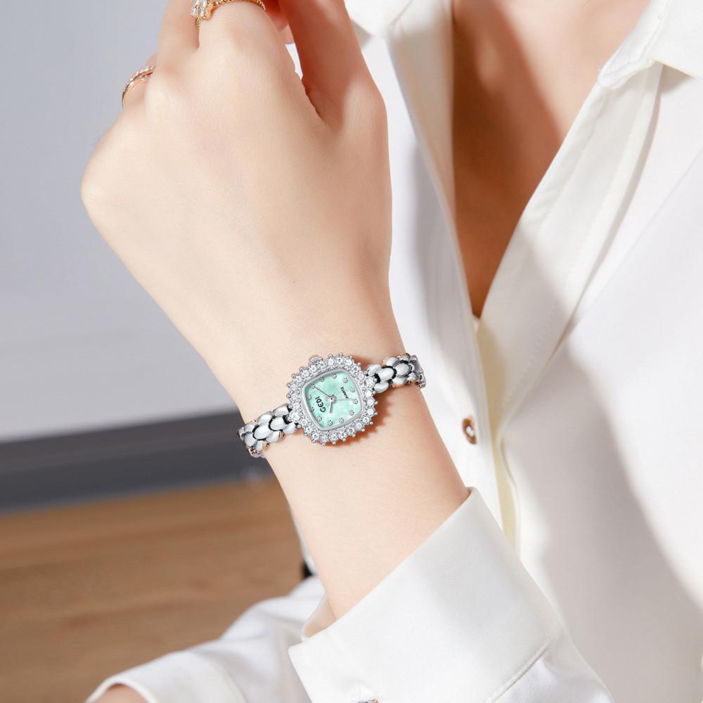 Sunflower Womens Fashion Watch With Quartz Movement Rhinestone Decor For Elegant Ladies