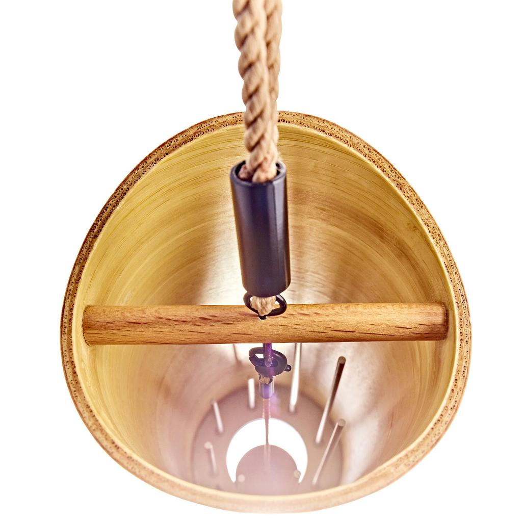 MEINL Sonic Energy Collection Cosmic Bamboo Aurora CBCAURORA two wooden pendulums and one acrylic Chime, (Morning), [Includes pendulum]
