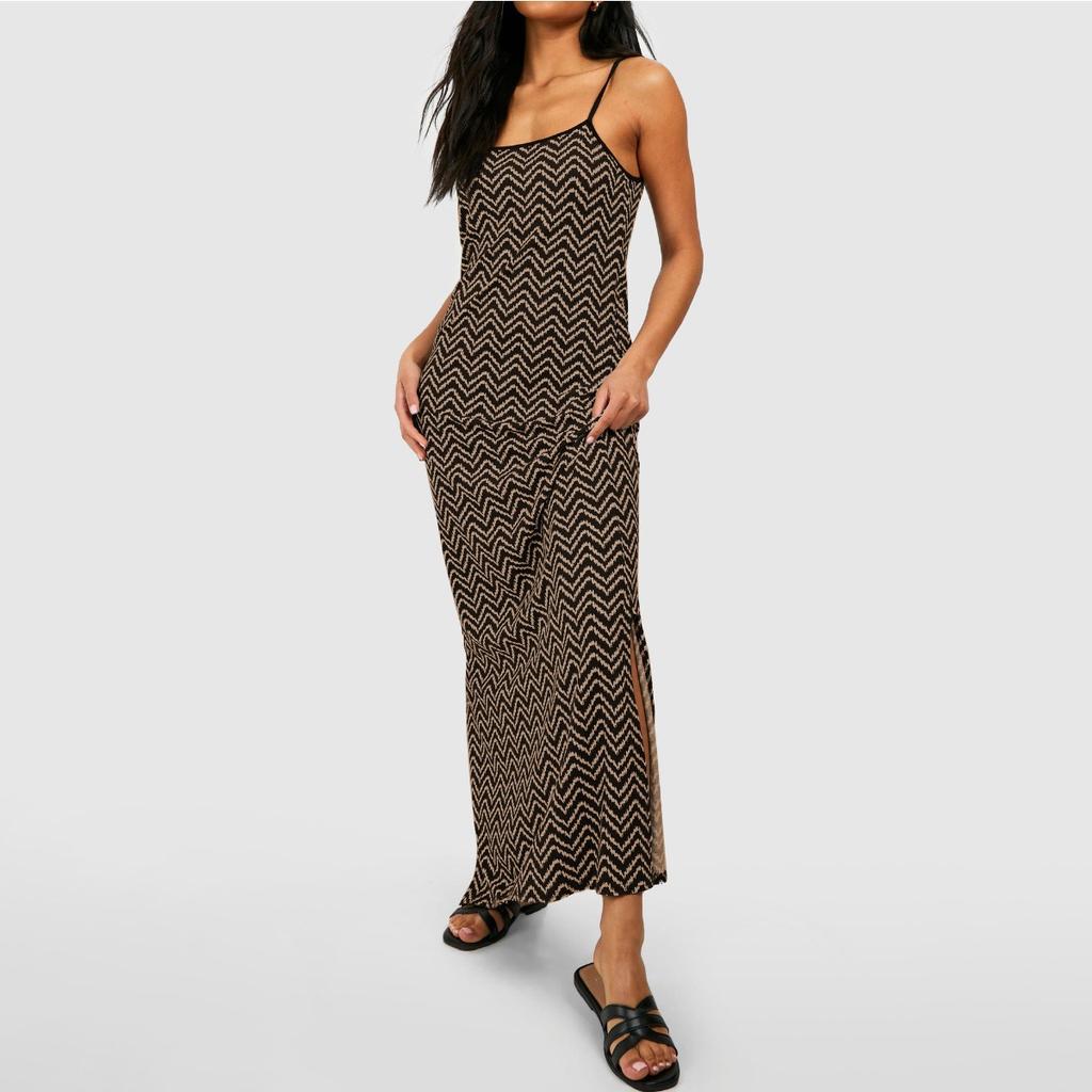 Abito Lungo Sexy da Donna con Spacco e Bretelle, Abito Maxi Casual da Casa per Transfrontaliero Europeo Americano