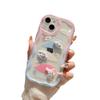 Three dimensional Waves Suitable for IPhone 16 Yugui Dog Mobile Case Apple 13PRO Full Inclusive Cartoon Bear Protection Case