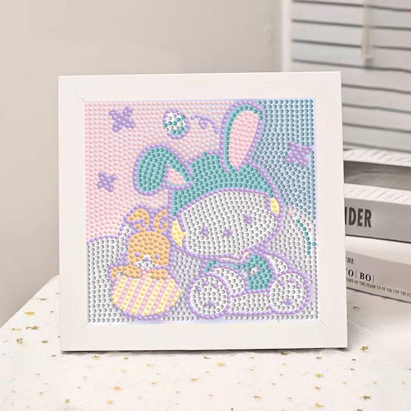 High-End Diamond Painting Diy Van Gogh Starry Sky Cat Creative Handmade Toy Table Decoration Diamond Painting With Frame