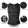 Chaleco de Sauna para el sudor para hombre, entrenador de cintura, camiseta sin mangas moldeadora de cuerpo, camiseta de compresión, entrenamiento de compresión, traje de gimnasio con soporte para la espalda