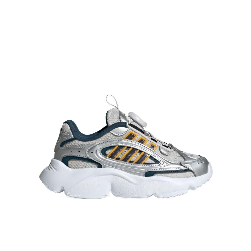 Adidas Originals Ozmillen Mesh Boa Classic Comfortable Simple Versatile Breathable Low Top Kids Running Shoes Kids Running Shoes Soft-Yellow JR8366