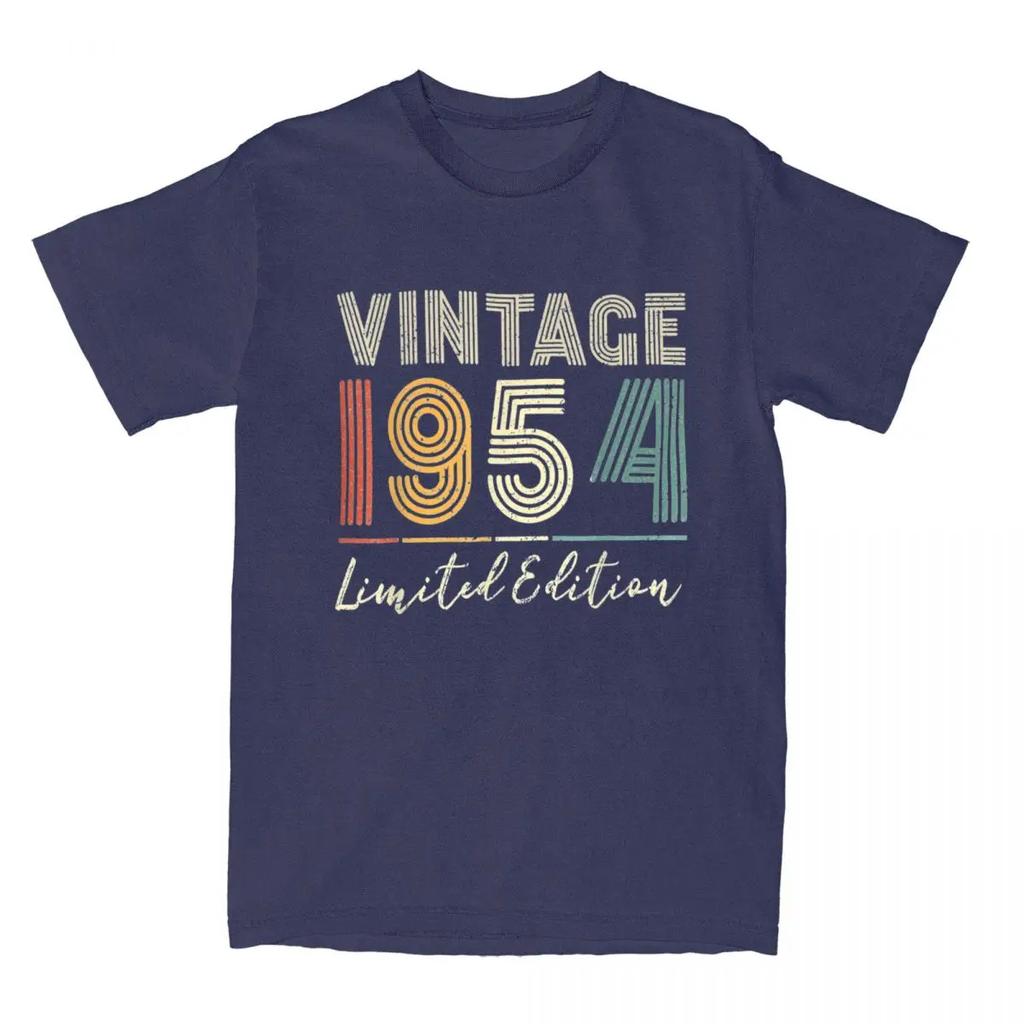 Unisexs TShirt 70 Years Old Gifts Vintage 1954 Casual Cotton Tees Short Sleeve 70th Birthday T Shirt Round Collar Clothing