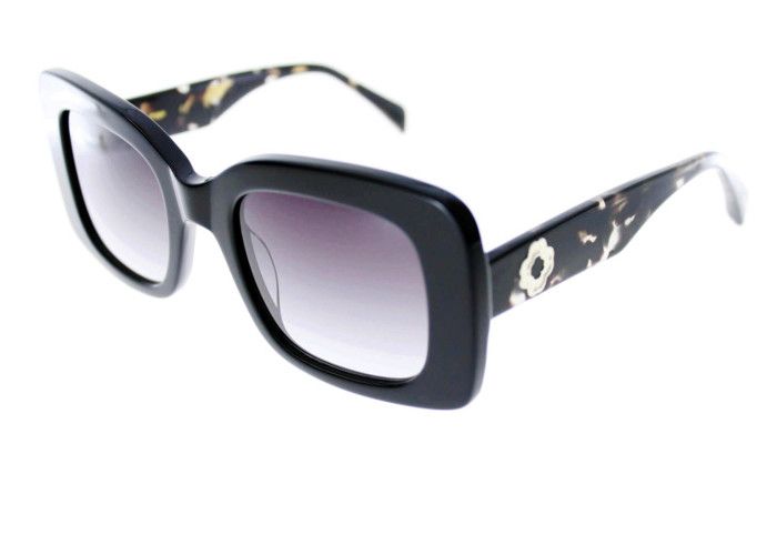 Lunettes de soleil femmes MAJE 5039 Noire de forme rectangulaire