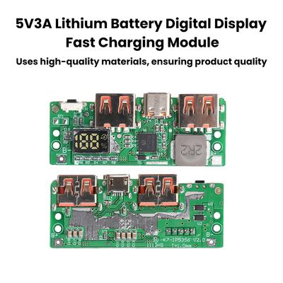 5V 3A Lithium-Batterie Digitalanzeige Schnelllade-Modul IP5356 TYPE-C Micro-USB QC3.0 2.0 PD3.0 PD2.0/AFC/FCP