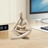 Bookshelf Decor Thinker Statue - Abstract Art Reading Thinker Sculpture Figurine Aesthetic, Modern Home Decoration for Living