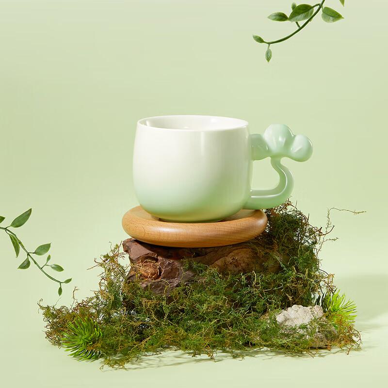 Gong Li Forbidden City Green Pine Ceramic Mug