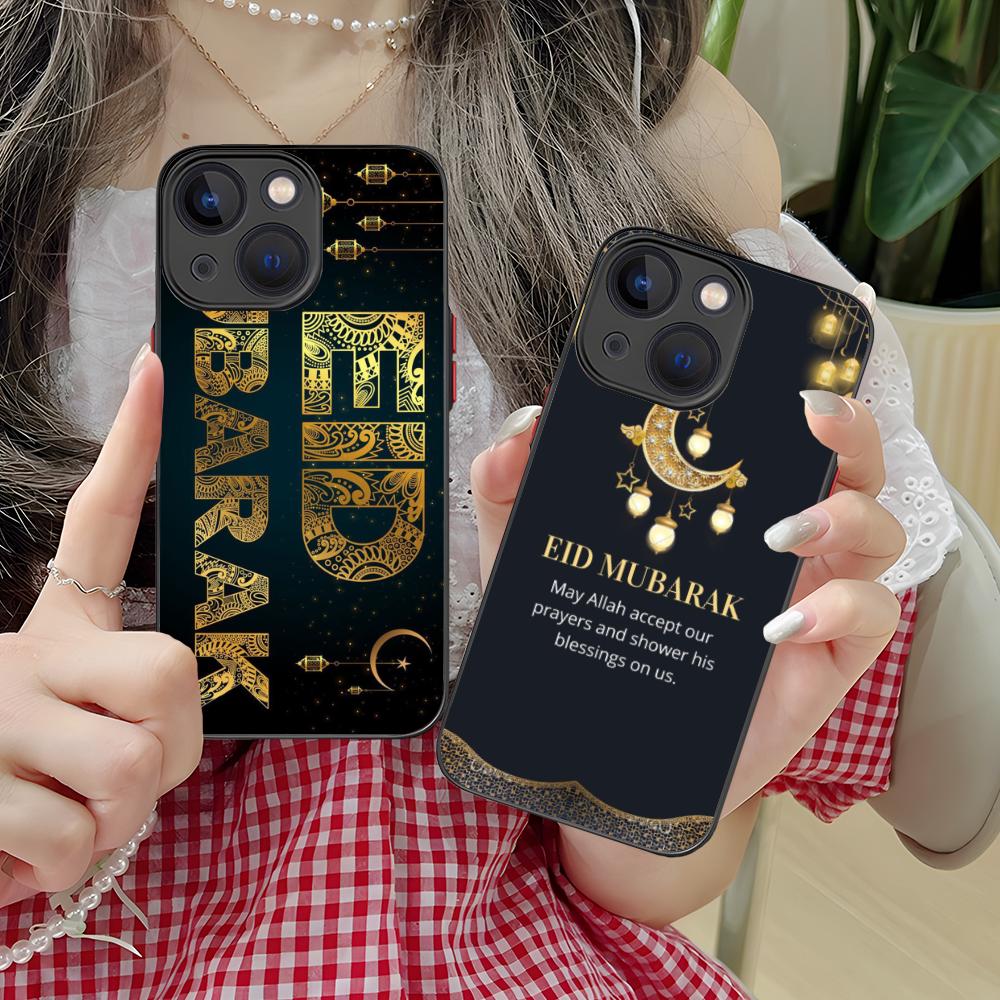 Eid Mubarak Mobile Phone Case for iPhone 17 16 15 14 13 12 11 X XR XS 8 7 Air Pro Max Plus Mini Colorful Silicone Cover Pretty