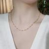 French Light Luxury Necklace Women's Design Sense Round Bead Between Beads Collarbone Neck Chain