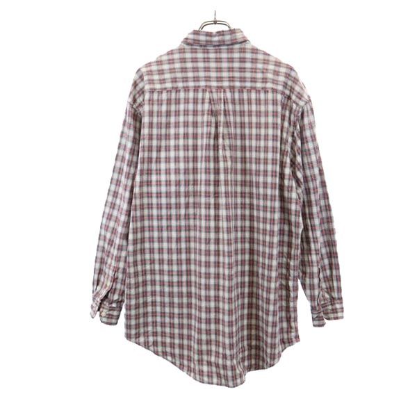 RALPH LAUREN JEANS check Long sleeve Button down shirt M Gray Men's Used