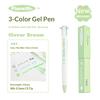 Planwith 3-in-1 Multi Gel Pen,Ins Pastel Color 0.5mm Effortless Writing For Color-Coded Notes,Journaling,Highlighting,Studying