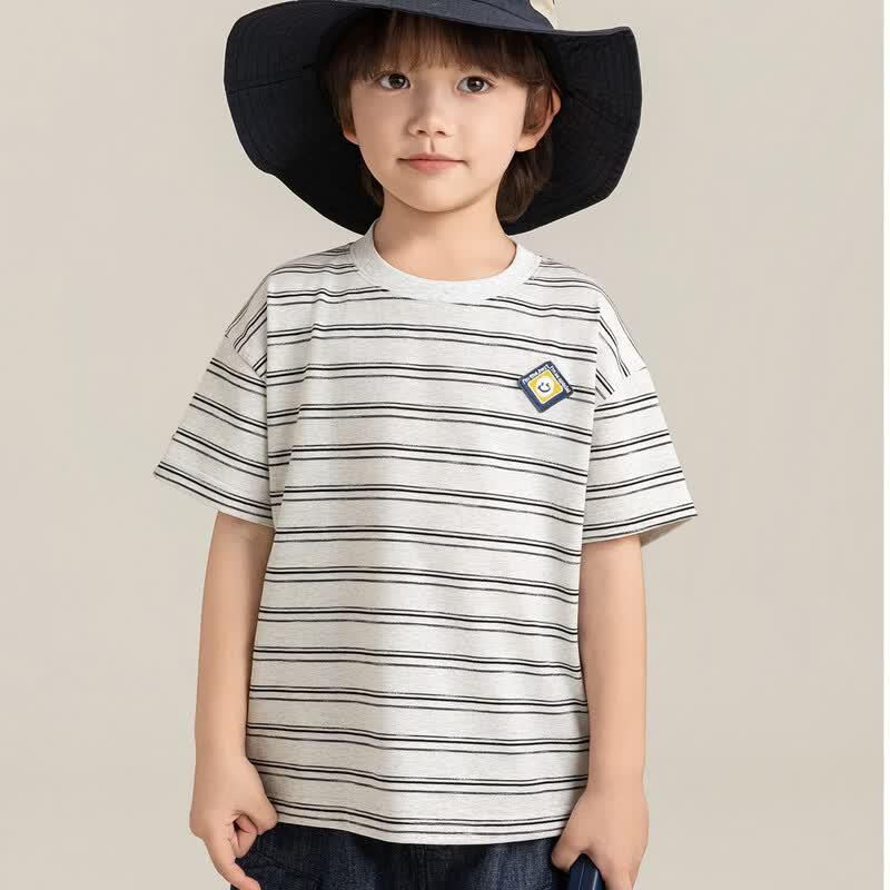 Boys  Casual Striped Short-Sleeve T-Shirt 150 cm