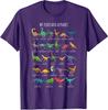 Types of Dinosaurs Alphabet AZ ABC Dino Identification TShirt Cute TRex Dinosaur Lover Graphic Tee Tops Lovely Gifts for Son
