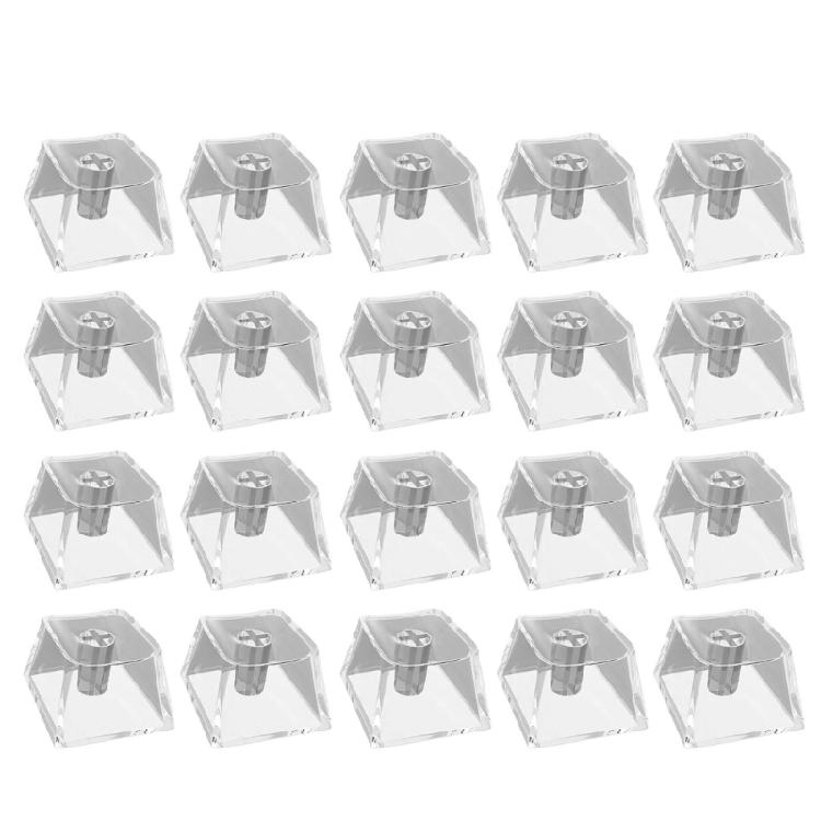 

Ігрові Клавіатури 20 шт. Оригінальний Профіль Прозорі Шари Кристалічні Порожні Підсвічувані Кейкапи для Механічних Клавіатур прозорий