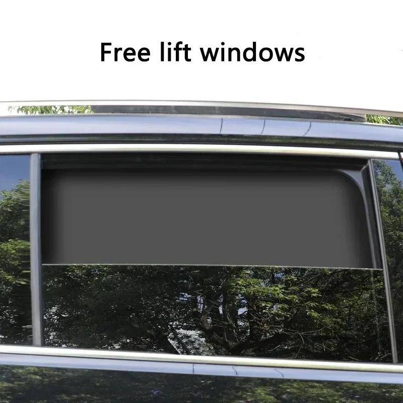 Magnetic Car Window Sunshade Cover Summer UV Protection Car Side Front Rear Window Mesh Curtain Protector Cover Auto Accessories