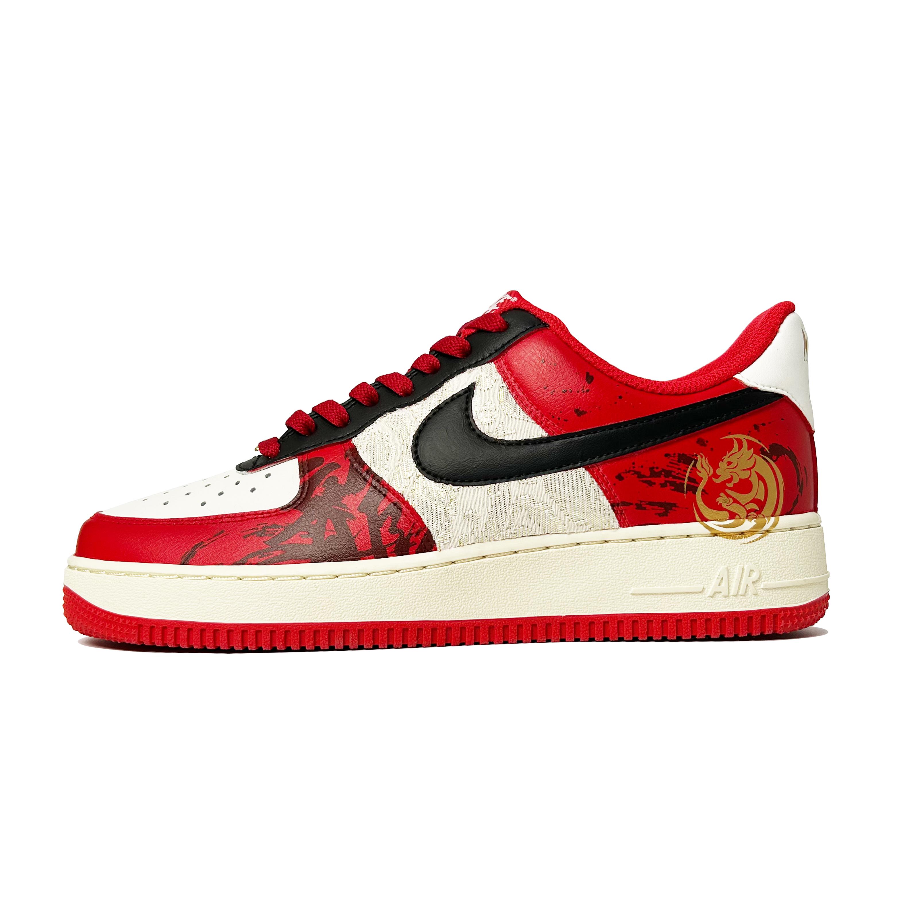 

Nike Air Force 1 Thermal Cushioning Low top Skateboard Shoes Unisex Red Gold FN7439-133(Team146-) 42