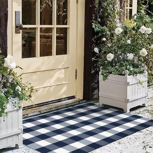 Christmas Door Mat Red Christmas Tree Bell Entrance Mats Soft Bathroom Carpet Kitchen and Household Floor Fug Holiday Decoration