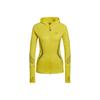 Striped Logo Zip-Up Running Breathable Jacket for Women, Yellow