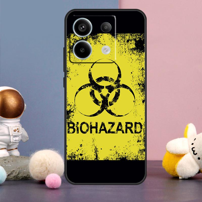Biohazard Symbol Logo Case For Xiaomi Redmi Note 14 9 10 11 12 13 15 Pro Plus Redmi 15 15C 14C 10C 12C 13C Cover