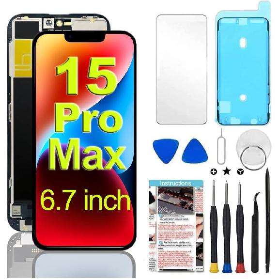 for iPhone XR Screen Replacement 6.1 inch,LCD Display Touch Screen Digitizer Assembly with Repair Tools, Compatible with Model A1984, A2105, A2106,