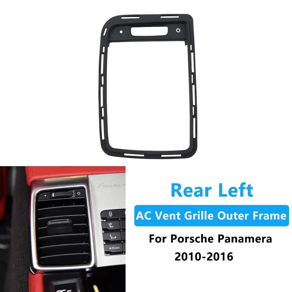 Car Interior Front Console Rear Air Conditioner AC Vent Grille Outer Frame Panel Trim For Porsche Panamera 2010-2016