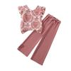 Girls' Fashion Set: Spring/Summer Children's Loose-Fit Pants Two-Piece Set