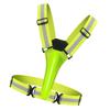 Led Reflective Running Vest Light with   Strap High Visibility Up to 300m Elastic Fabric for Adults Kids