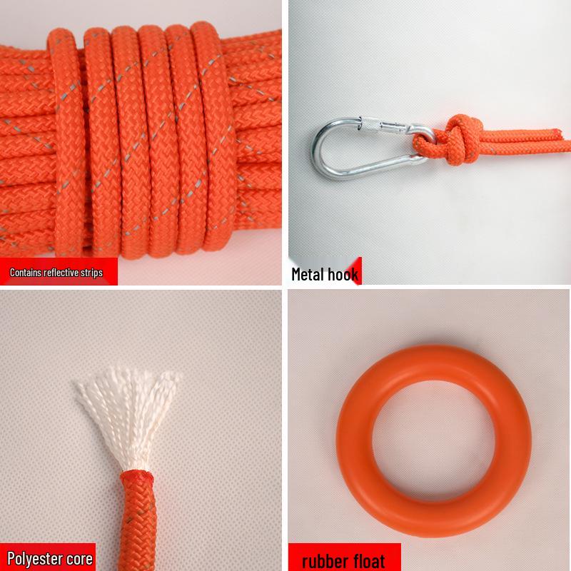 Reflective Floating Rescue Rope for Water Safety and Salvage