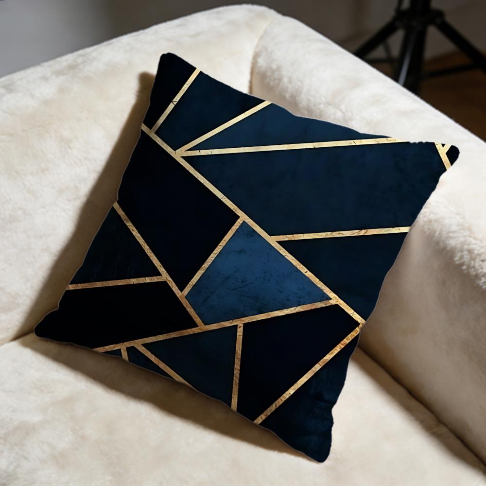 Triangle Cushion Cover Soft Decorative Pillow Case Suitable for Bedroom Sofa Car Travel Use