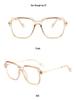 Retro TR Large Frame Flat Lenses Men's Anti-Blue Light Glasses