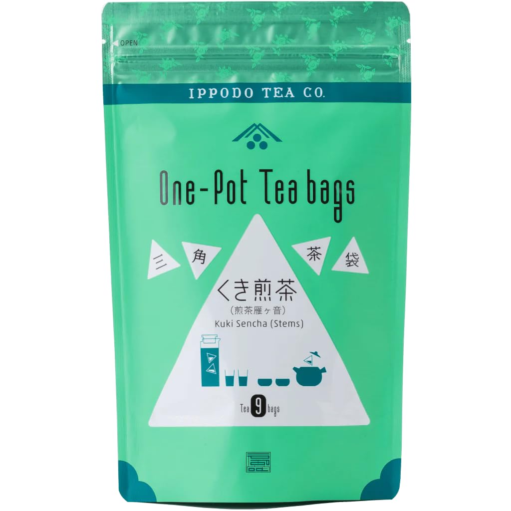 Ippodo Tea Shop Triangular Tea Sencha 9 Bags Bags, Stems,