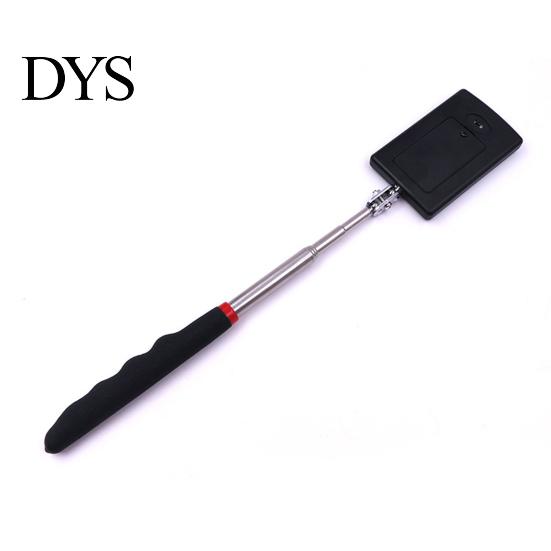 Engine Chassis Inspection Mirror with LED Light 360-degree Rotation Telescopic Rod Folding Rectangle Auto Repair Detector Detection Universal