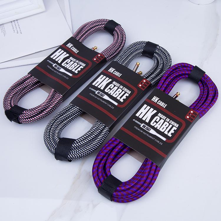 

Высококачественный плетеный кабель HK с шумоподавлением для народных, электроакустических, электрогитар и бас-инструментов