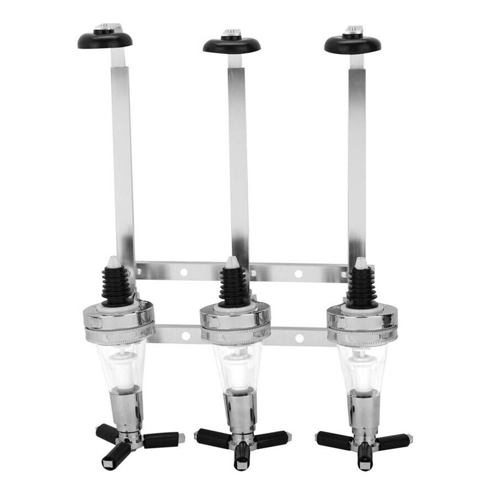 

2/3/4 Bottle Wall Mounted Fixing Bracket Bar Drinks Dispenser Wine Dispenser Bottle Stand Beverage 3 Bottle