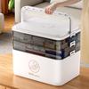 Compact Multi-Layer First Aid Kit: Spacious Family Medicine & Emergency Storage Box