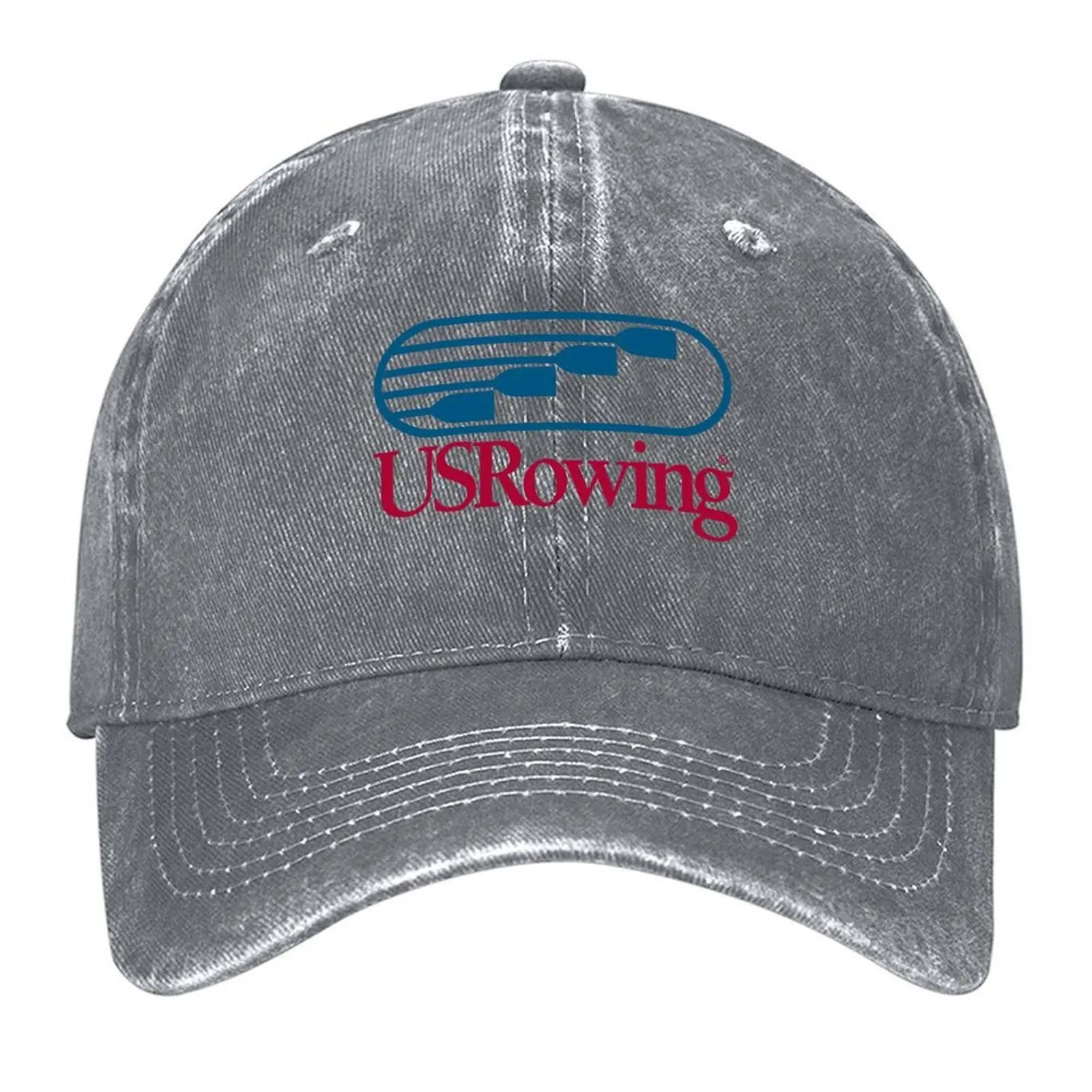 New US Rowing logo Baseball Cap hats on offer Ball Cap hats for Unisex tea Hat Unisexs Womens