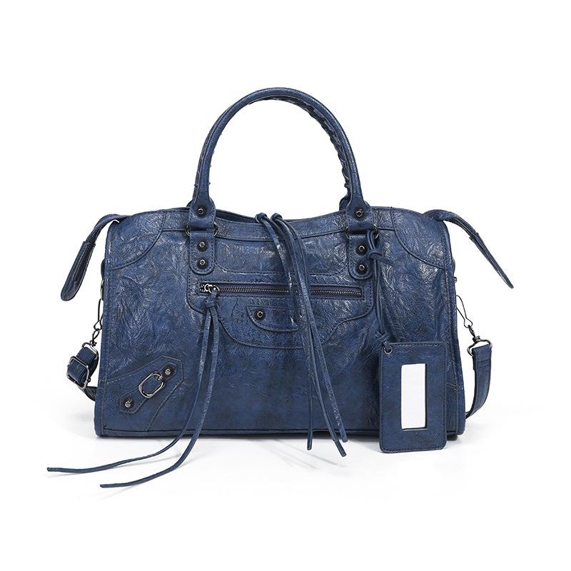 Women's Mini Crossbody Tassel Bag - Medium/Small Size, Motorcycle Style