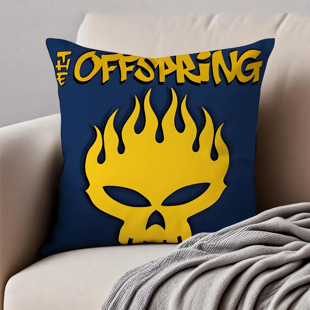 TThe OffspringS Fashion Cool Cushion Cover Pillowcase Antidustmite Invisible Zipper Short Plush Sofa Cushion