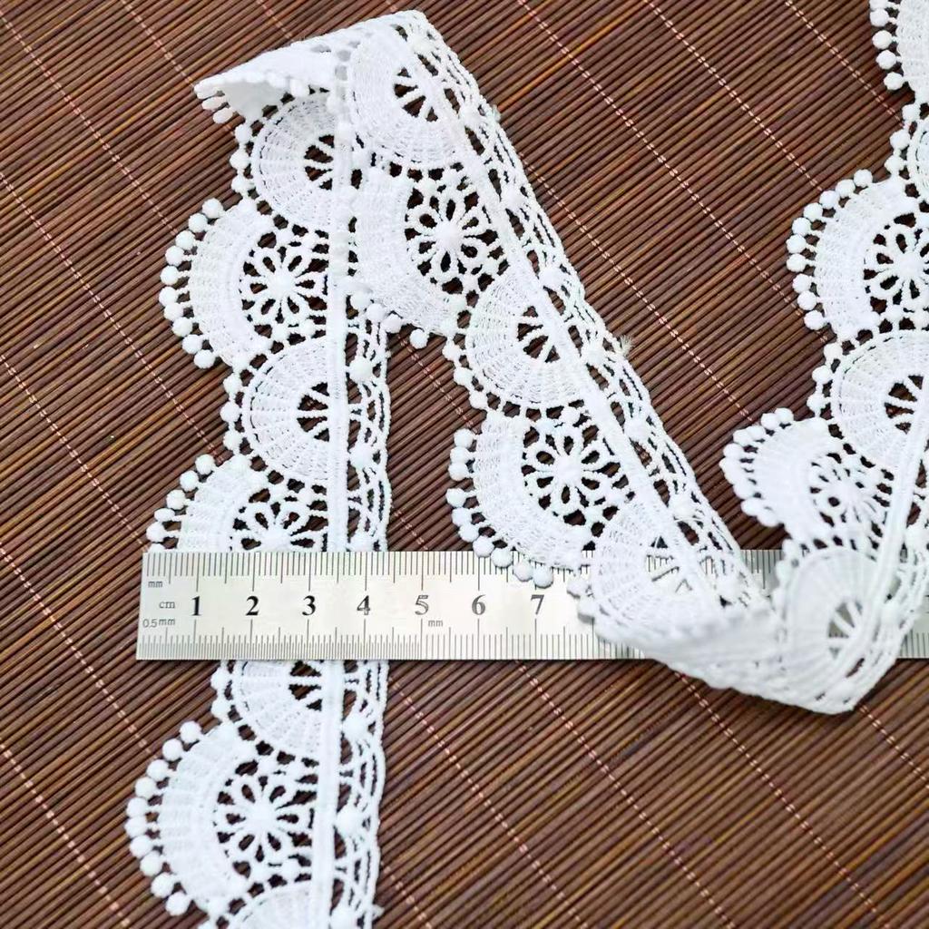 New Water Soluble Milk Silk Embroidery Lace, Lace Embroidery Lace Wedding Dress Fabric