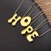 Nidin High Quality Creative Trend A-Z Letters Charm Pendant Necklace For Female Male Name Initials Alphabet Jewelry Accessories